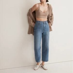 NWOT Madewell The Tall Perfect Vintage Wide-Leg Crop Jean Cresslow Wash 23 Tall